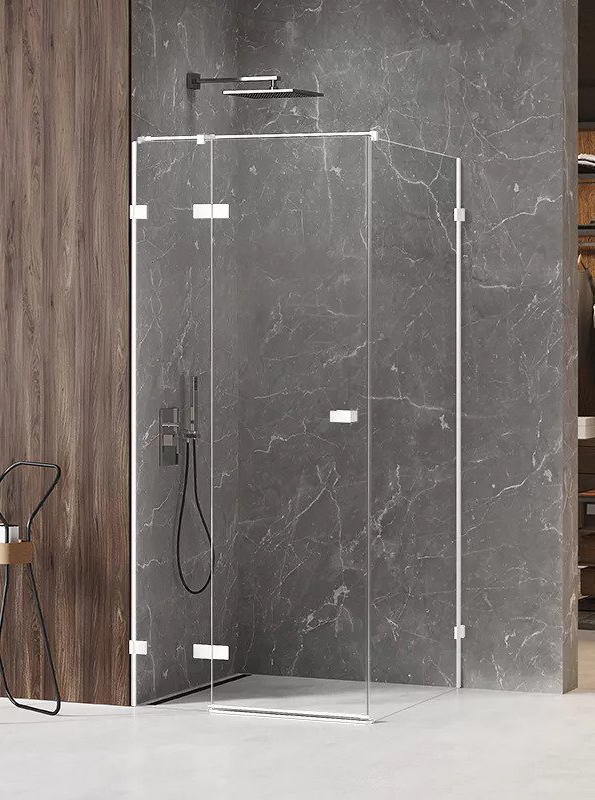 New Trendy Kabina Avexa White Prostokątna L 100x110x200 Czyste 6mm Active Shield (EXK-2717)